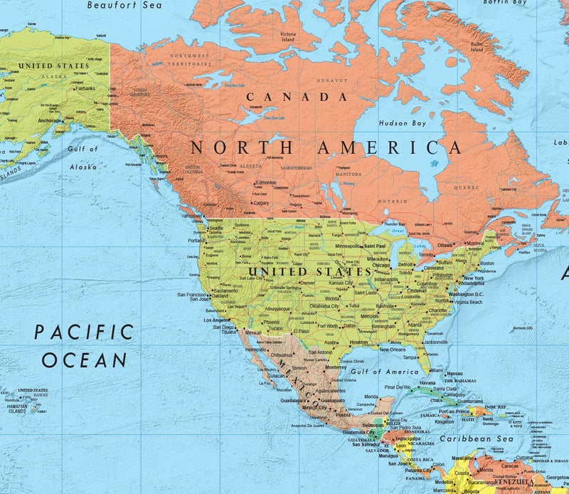 Swiftmaps RMC Classic United States USA and World Wall Map Set (Signature Edition) - Image 3